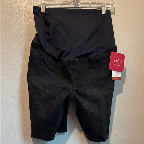 Isabel Maternity by Ingrid & Isabel Black Bermuda Shorts with Belly Support - Picture 8 of 11